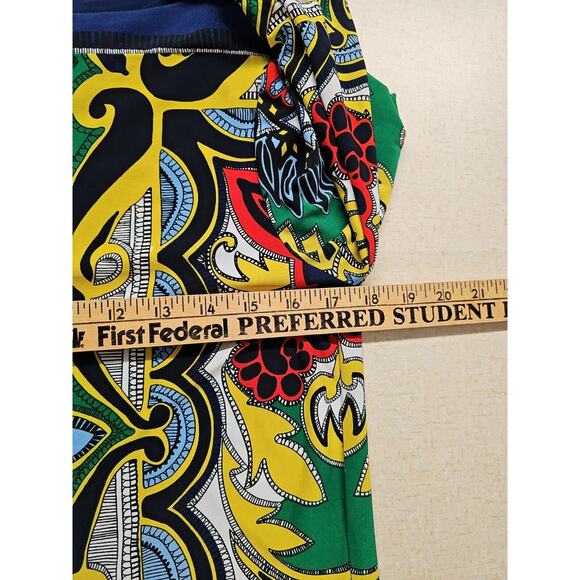 Beige by ECI Geometric Knee Length Shift Dress Womens 8 Boho Nostalgia Classic - Picture 4 of 9